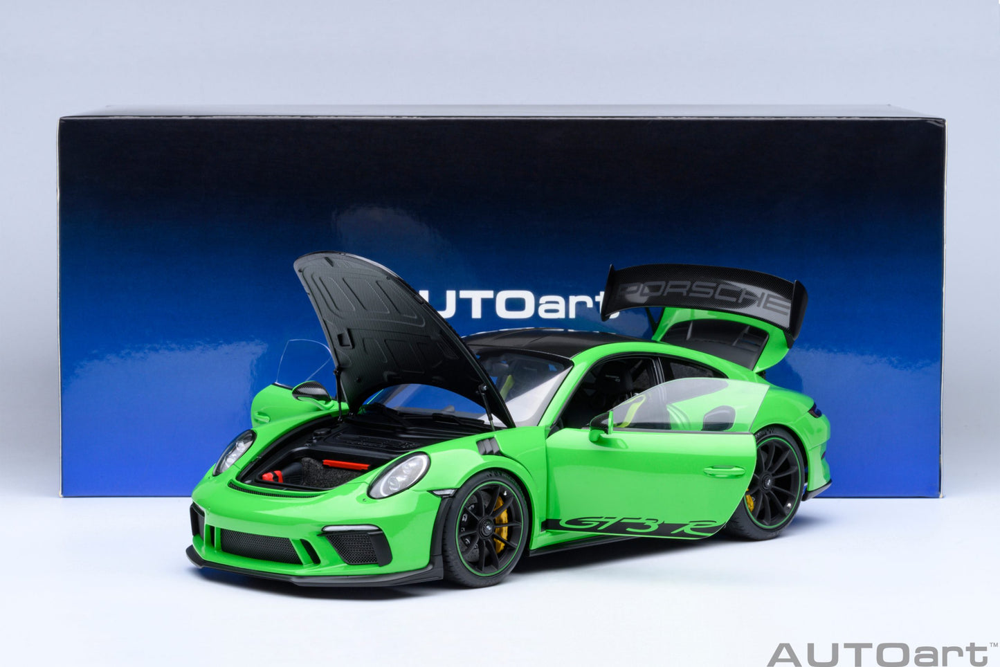 Macheta auto Porsche 911 (991.2) GT3 RS Weissach Package (Lizard Green) 1:18 AutoArt