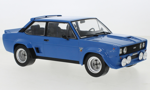 Macheta auto Fiat 131 Abarth, albastru, 1980 1:18 IXO