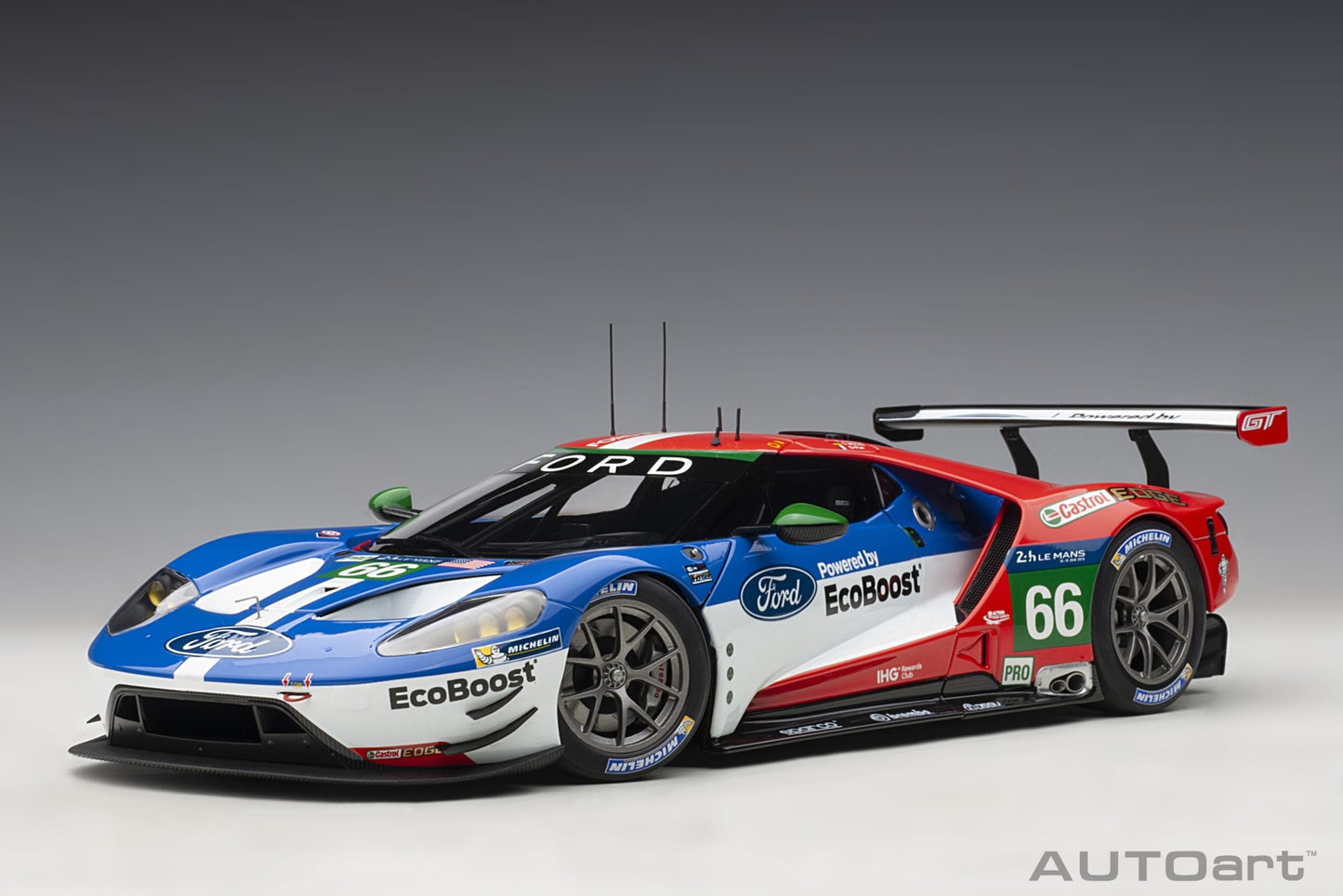 Macheta auto Ford GT GTE Pro Le Mans 24h 2016 #66 1:18 AutoArt