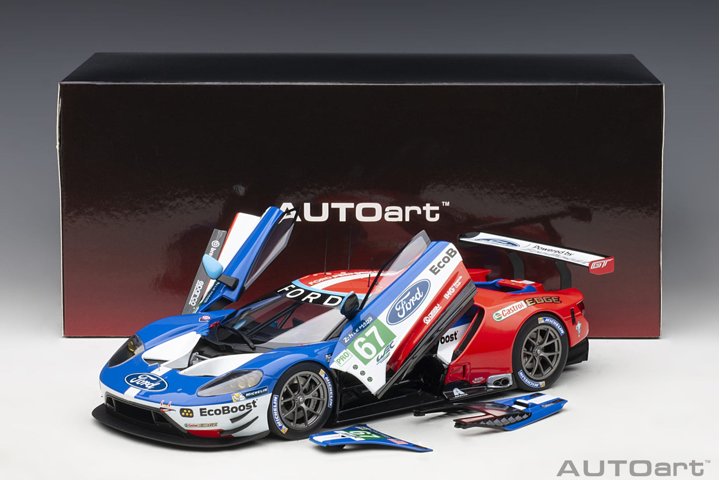 Macheta auto Ford GT GTE Pro Le Mans 24h 2017 #67 1:18 AutoArt