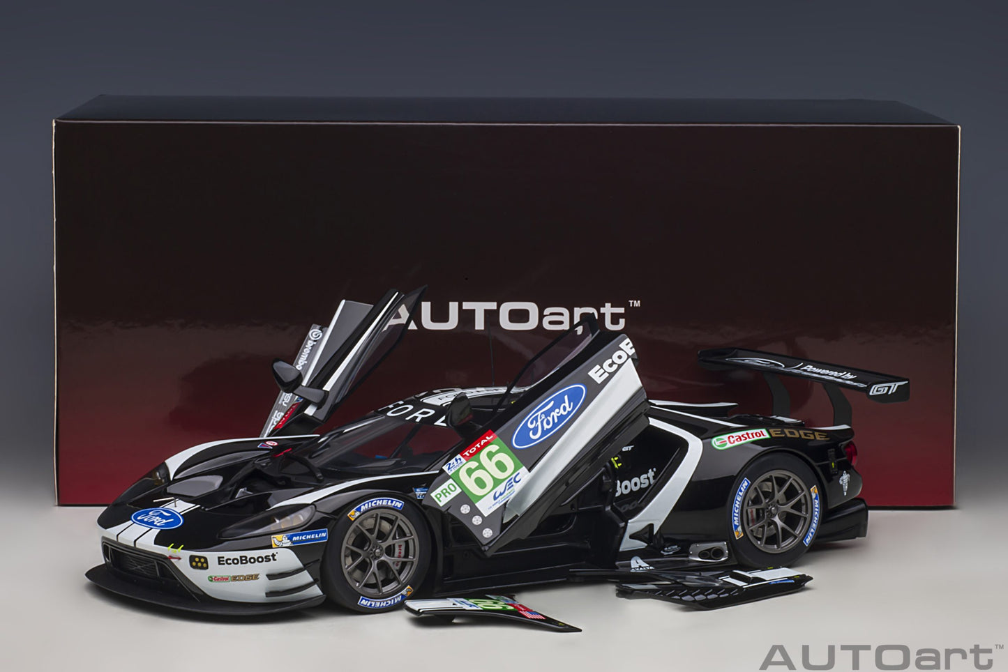 Macheta auto Ford GT GTE Pro Le Mans 24h 2019 #66 1:18 AutoArt