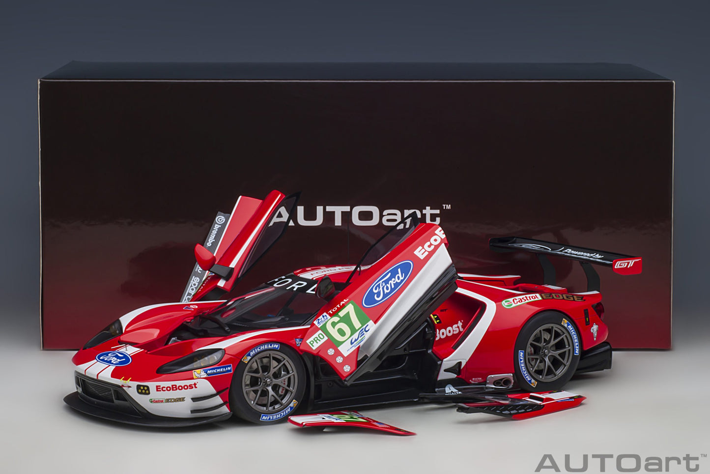 Macheta auto Ford GT GTE Pro Le Mans 24h 2019 #67 1:18 AutoArt