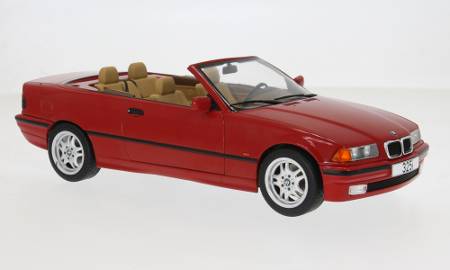 Macheta auto BMW 3er (E36) Cabriolet Rosu 1996 1:18 MCG