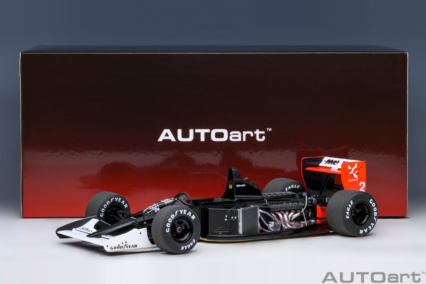 Macheta auto McLaren Honda MP46 F1 1991 #2 G.Berger (with McLaren logo) 1:18 AutoArt