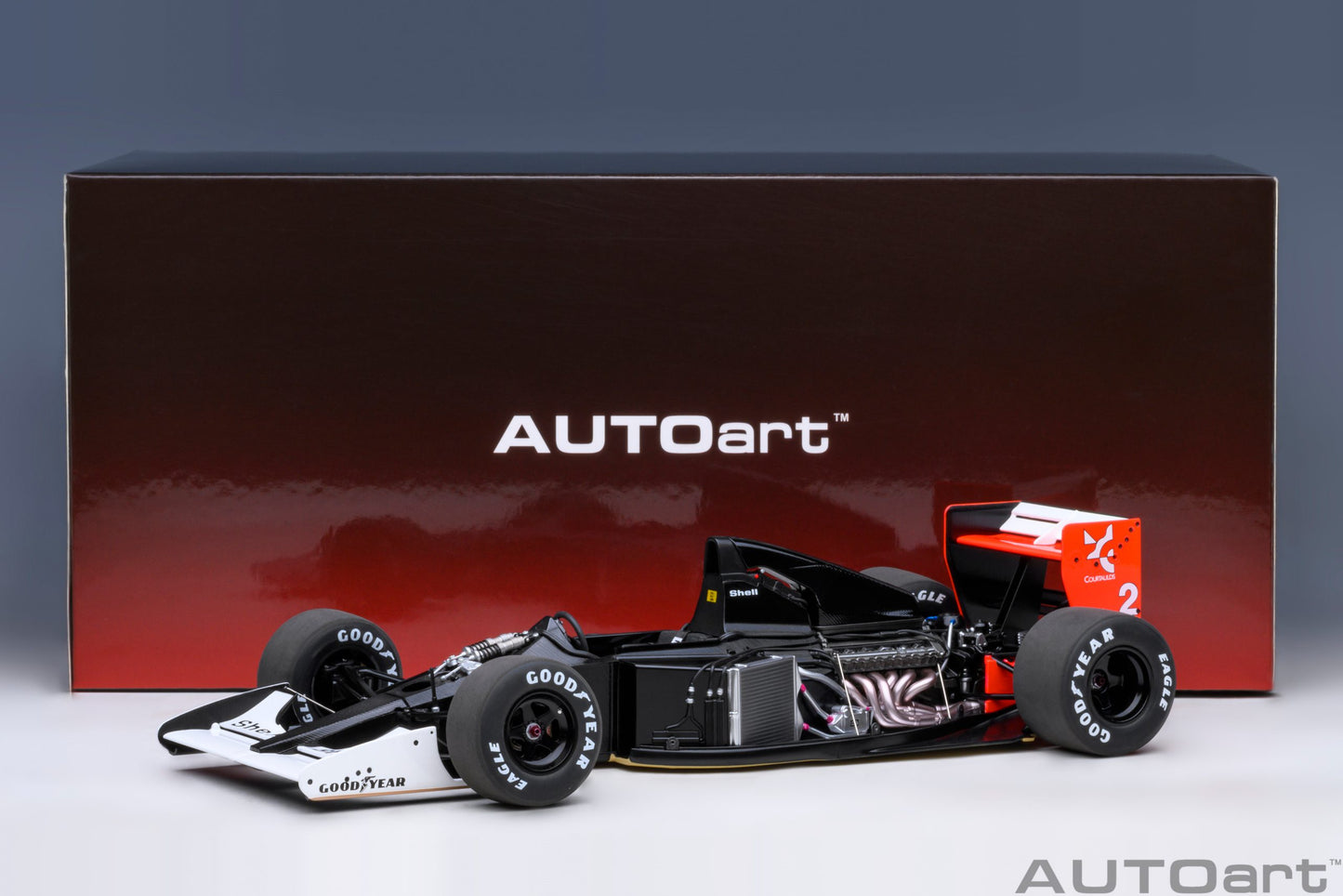 Macheta auto McLaren Honda MP4/6 F1 1991 #2 (without McLaren logo) 1:18 AutoArt