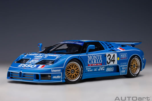 Macheta auto Bugatti EB110 LM Le Mans 24h 1994 #34 1:18 AutoArt