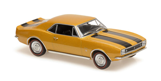 Macheta auto Chevrolet Camaro Gold Metallic/Black 1967 1:43 Minichamps/Maxichamps