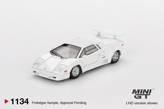 Macheta auto Lamborghini Countach 25th Anniversary, White, 1989 (LHD) 1:64 MIniGT