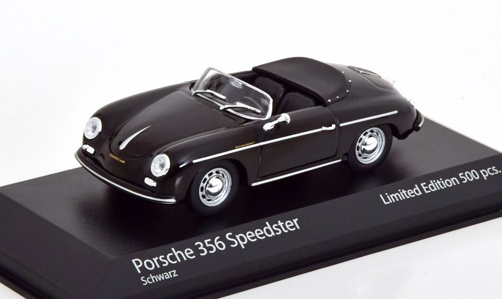 Macheta Porsche 356 Speedster 1956 scara 1:43 Minichamps negru metal