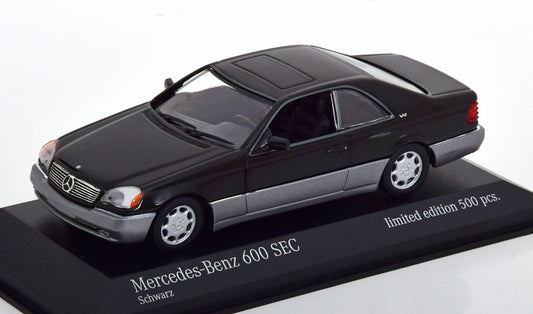 Macheta auto Mercedes Benz 600 SEC C140 Coupe 1992 1:43 Minichamps
