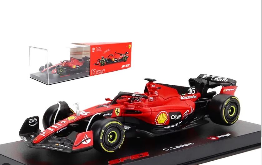 Macheta auto Ferrari SF-23 #16 Ch. Leclerc (2023) 1:43 Bburago Signature