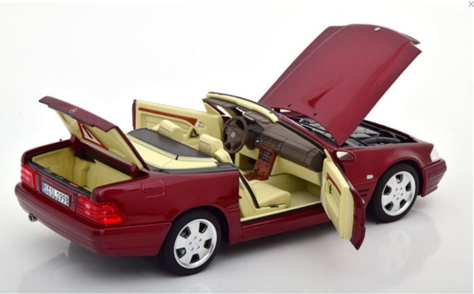 Macheta auto Mercedes 500 SL (R129) (1998) 1:18 Norev Dealer Edition