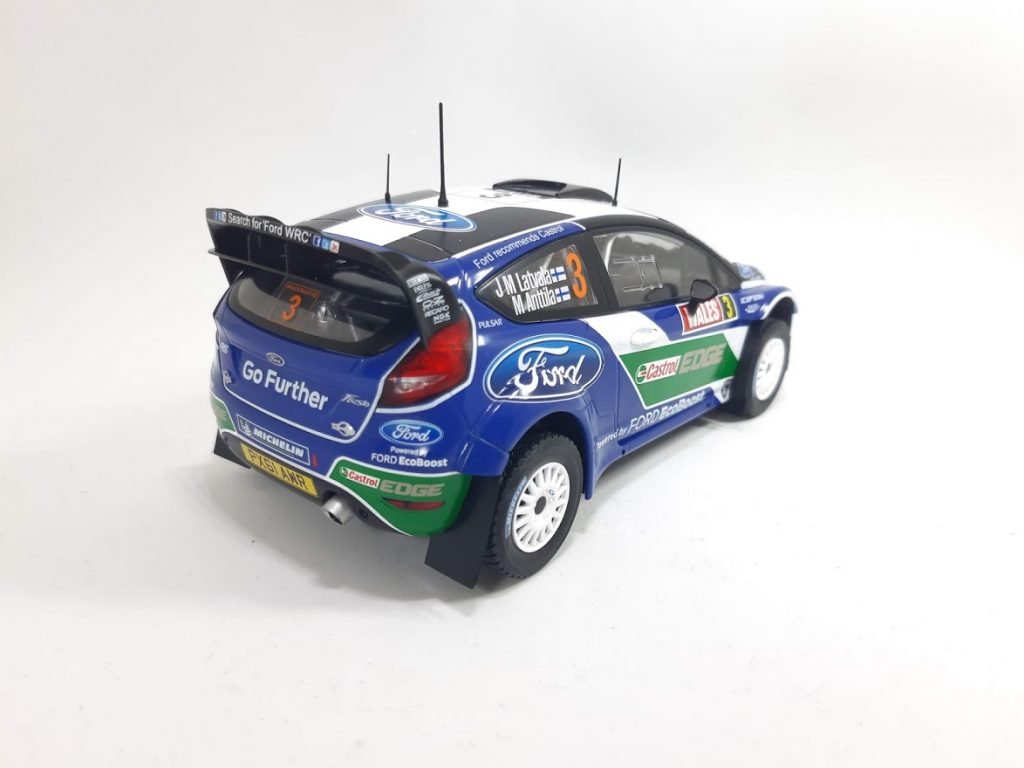 Macheta auto Ford England Fiesta R5 N3 Rally Wales 2012 J.M. Latvala 1:24 Hachette