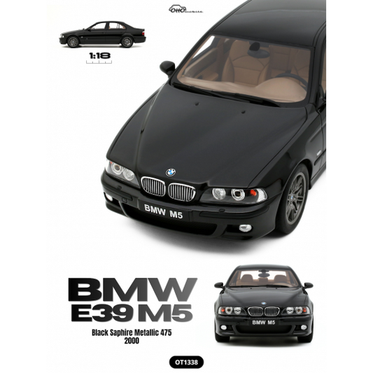 *Precomanda Macheta auto BMW E39 negru 1:18 OT1338 1:18 Otto Mobile