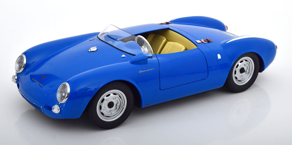 Macheta auto Porsche 550A Spyder 1956  albastru 1:12 KK-Scale