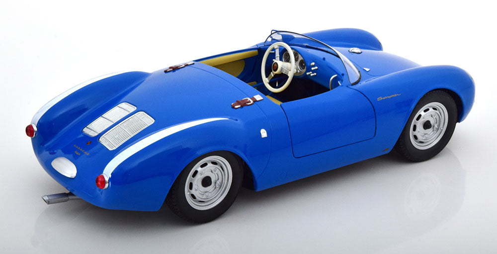 Macheta auto Porsche 550A Spyder 1956  albastru 1:12 KK-Scale
