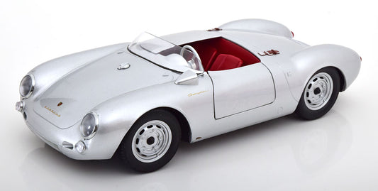Macheta auto Porsche 550A Spyder 1956  argintiu 1:12 KK-Scale