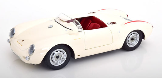 Macheta auto Porsche 550A Spyder 1956  alb 1:12 KK-Scale