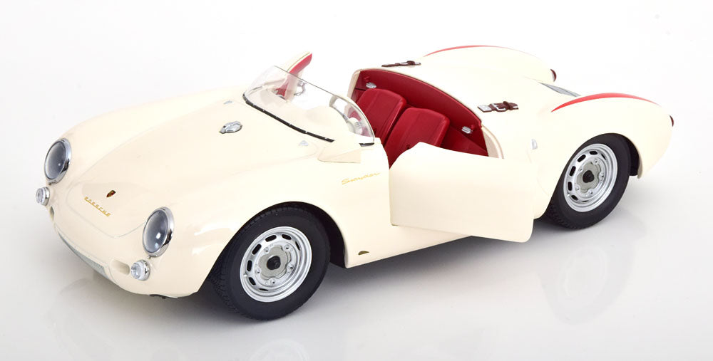 Macheta auto Porsche 550A Spyder 1956  alb 1:12 KK-Scale