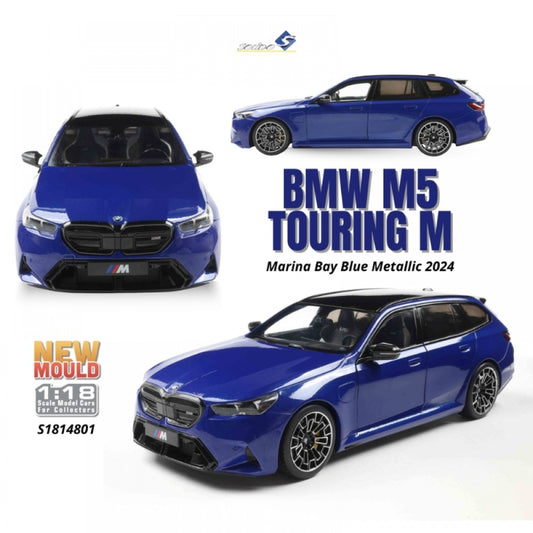 *Precomanda Macheta auto BMW M5 Touring Marina Bay Blue Metallic 2025 1:18 Solido