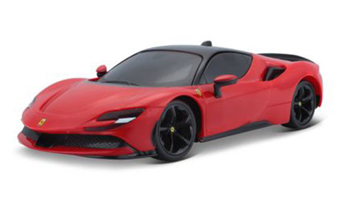 Macheta auto Ferrari SF90 Stradale Hybrid cu lunimi si sunete 1:24 Bburago