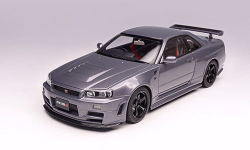 Macheta auto Nissan GT-R Nismo R34 1:18 Gri, Editie limitata 999 pcs - Motorhelix