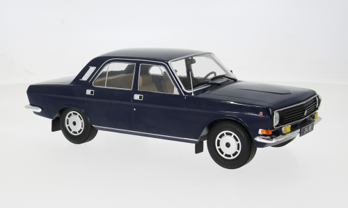 Macheta auto Volga M24-10, albastru, 1985 1:18 MCG