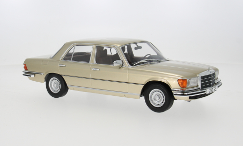 Mercedes S-Class (W116) model car, 1972 1:18 MCG