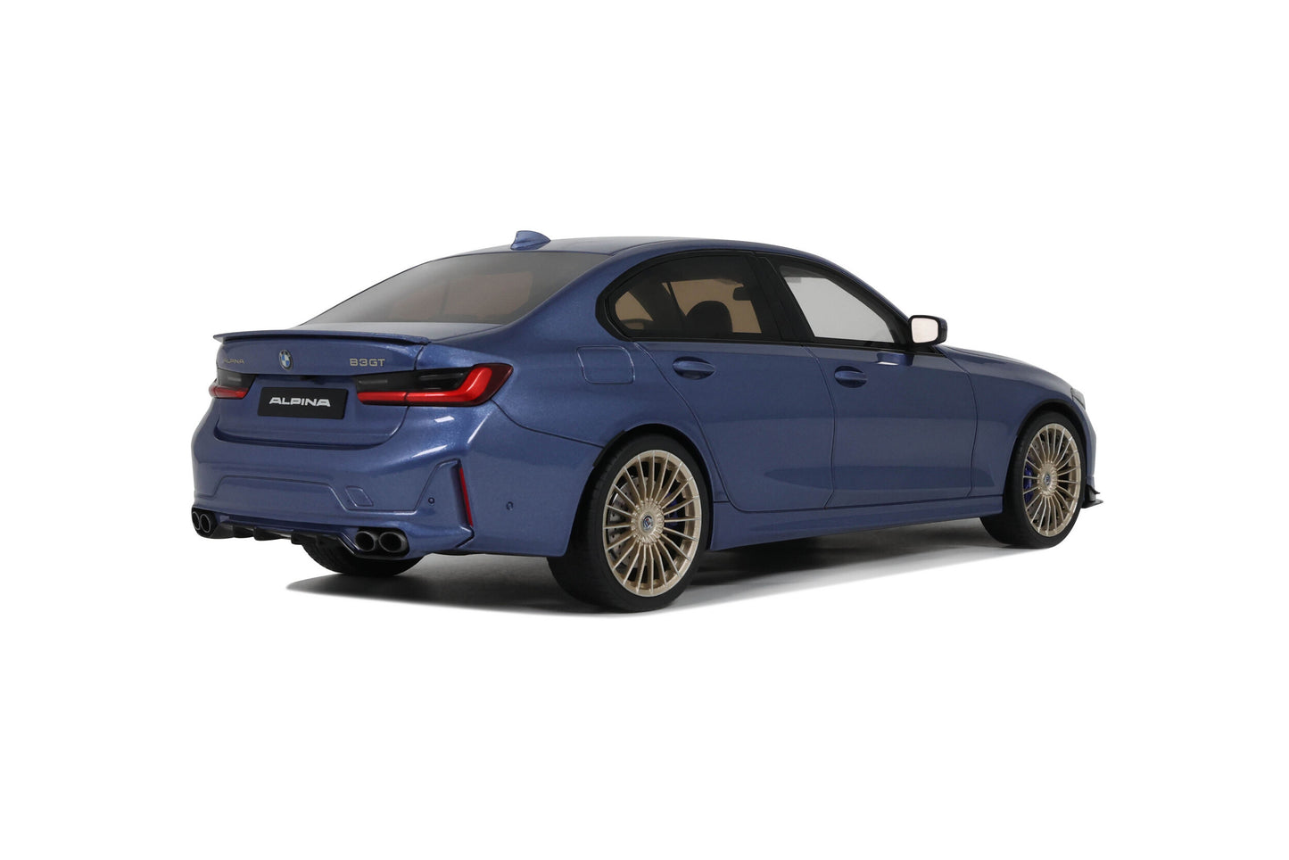 Macheta BMW Alpina B3 GT Saloon G20 albastru, rasina, editie limitata GT Spirit 1:18