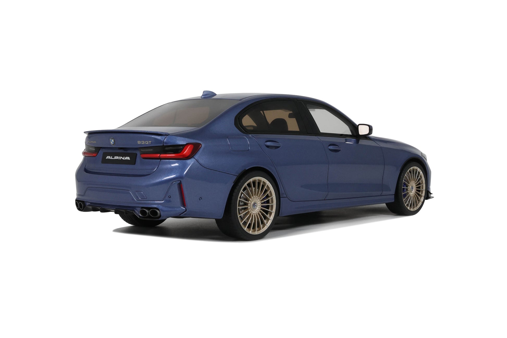 Macheta BMW Alpina B3 GT Saloon G20 albastru, rasina, editie limitata GT Spirit 1:18
