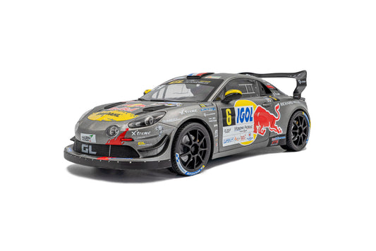 Alpine A110 RGT+ model car – Rallye du Mont Blanc – 2024 – #6 S.LOEB / L.GODEY 1:18 Solido