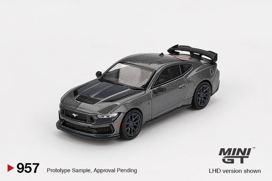Macheta auto Ford Mustang Dark Horse 2024 Carbonized Gray (LHD) 1:64 MIniGT