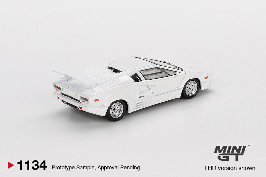 Macheta auto Lamborghini Countach 25th Anniversary, White, 1989 (LHD) 1:64 MIniGT
