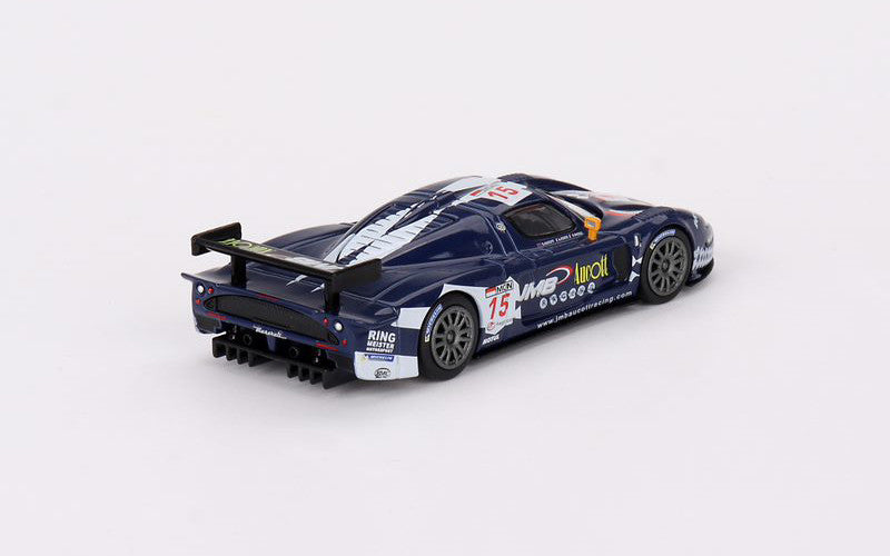 Macheta auto Maserati MC12 Competition FIA Spa 24h 2008 #15 JMB Racing  1:64 BBR