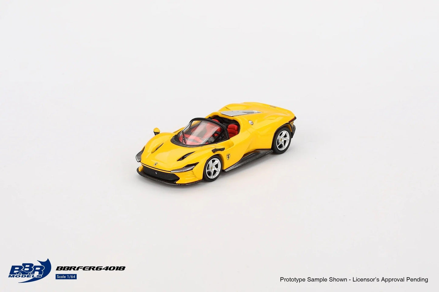 Macheta auto Ferrari Daytona SP3 Giallo Modena Yellow 2024 1:64 BBR