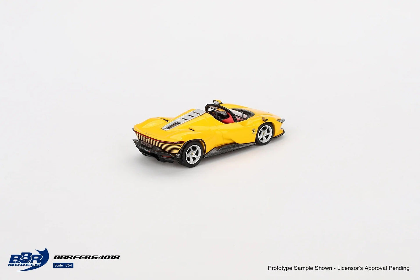 Macheta auto Ferrari Daytona SP3 Giallo Modena Yellow 2024 1:64 BBR