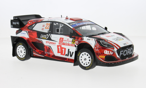 Skoda Fabia Rally2, Rally WM, Safari Rallye Kenya, 2024, #22 1:18 IXO car model