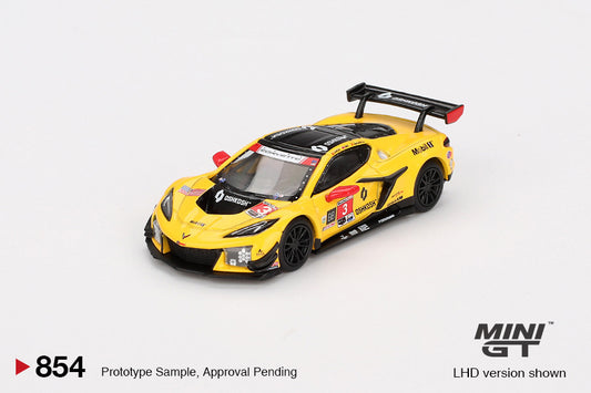 Macheta auto Chevrolet Corvette Z06 GT3.R #3 Corvette Racing by Pratt Miller Motorsports 2024 IMSA Daytona 24 Hrs (LHD) 1:64 MIniGT