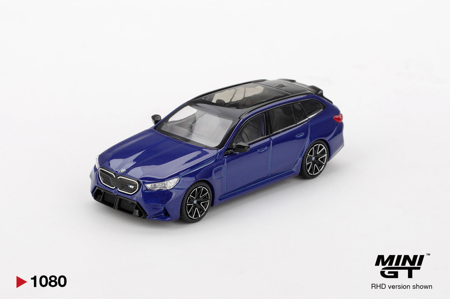 Macheta auto BMW M5 (G99) Touring, Marina Bay Blue Metallic, 2024 (LHD) 1:64 MIniGT