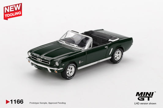 Macheta auto Ford Mustang Convertible 1964 Highland Green (LHD) 1:64 MIniGT