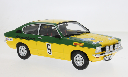 Macheta auto Opel Kadett C Coupe GT/E, International Sachs Winter Rallye, 1976, #5, W.Smolej/C.Geistdörfer 1:18 MCG