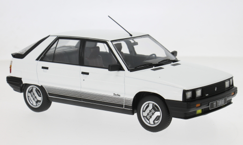 Macheta auto Renault 11 Turbo, alb, 1985 1:18 MCG