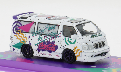 Macheta auto Toyota Hiace Waggon Custom, Coca Cola 1:64 Tarmac Works