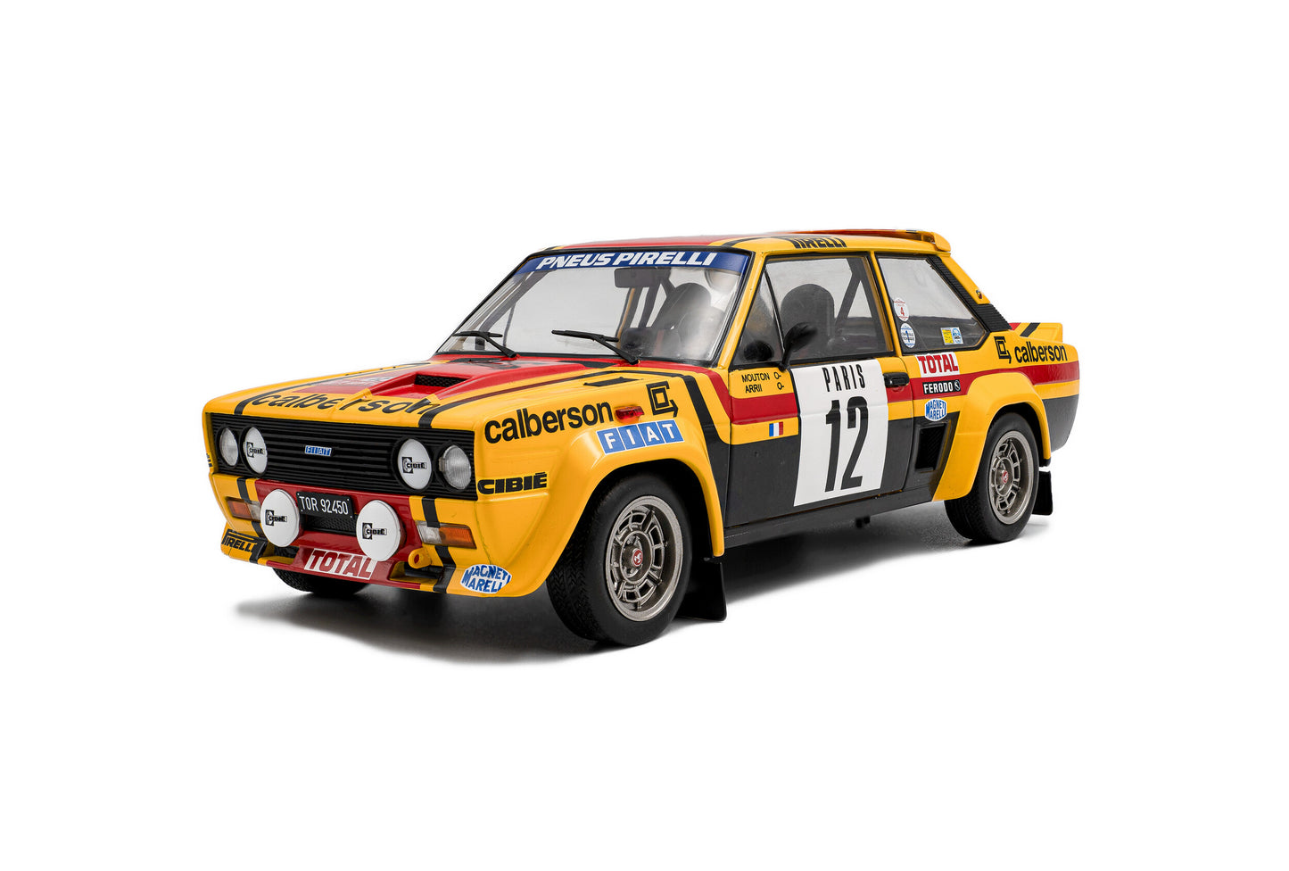 Model car Fiat 131 Abarth – Monte-Carlo Rally – 1980 – #12 M.Mouton / Arri 1:18 Solido