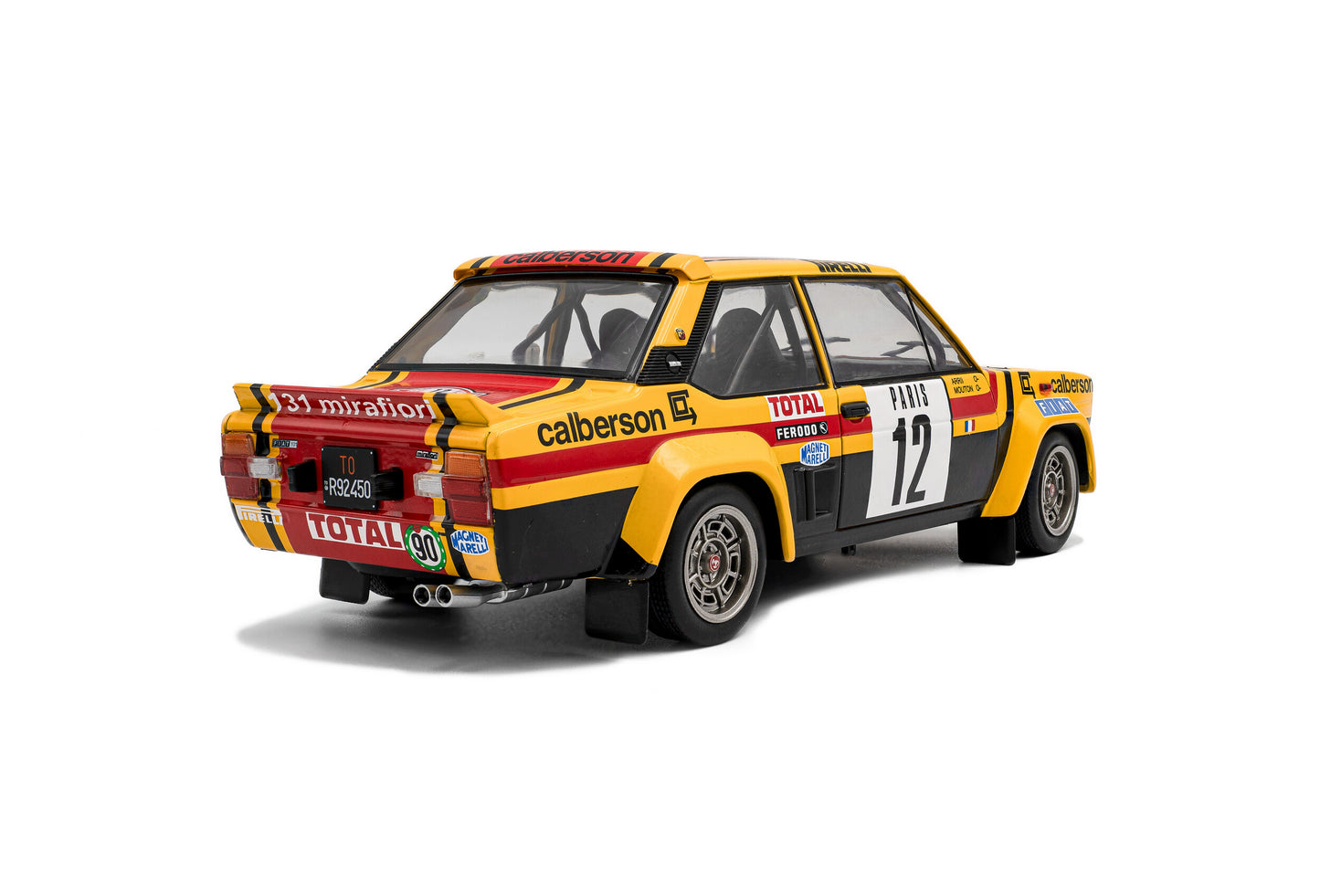 Model car Fiat 131 Abarth – Monte-Carlo Rally – 1980 – #12 M.Mouton / Arri 1:18 Solido