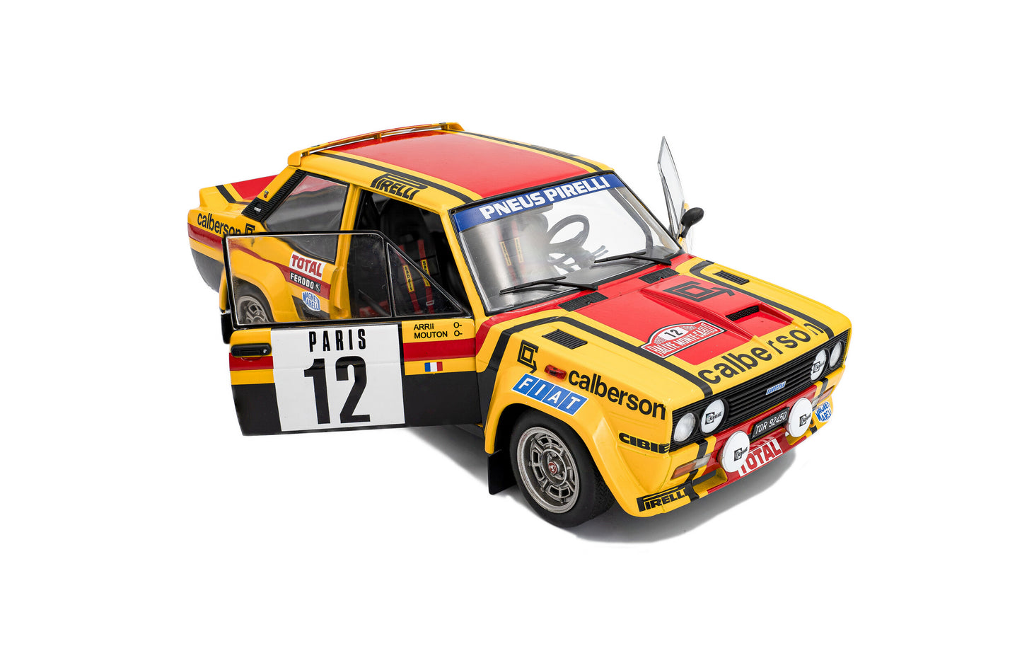 Model car Fiat 131 Abarth – Monte-Carlo Rally – 1980 – #12 M.Mouton / Arri 1:18 Solido