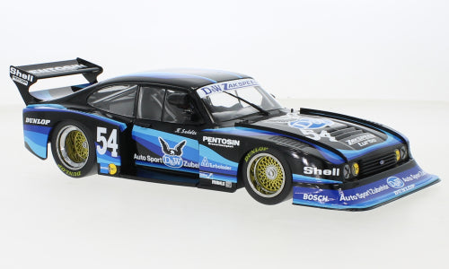 Macheta auto Ford Capri Turbo Gr.5, No.54, Zakspeed racing, D&W, DRM, Zolder, H.Soldeck, (1980) 1:18 MCG