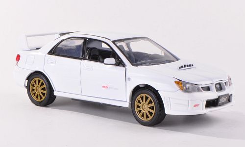 Macheta auto Subaru Impreza WRX STi, white 1:24 MotorMax