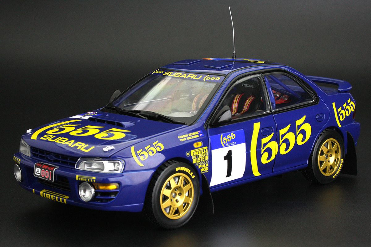 Macheta auto Subaru Impreza 555 – #1 P.BourneT.Sircombe-Winner 555 Hong Kong Beijing Rally (1994) 1:18 AutoWorld