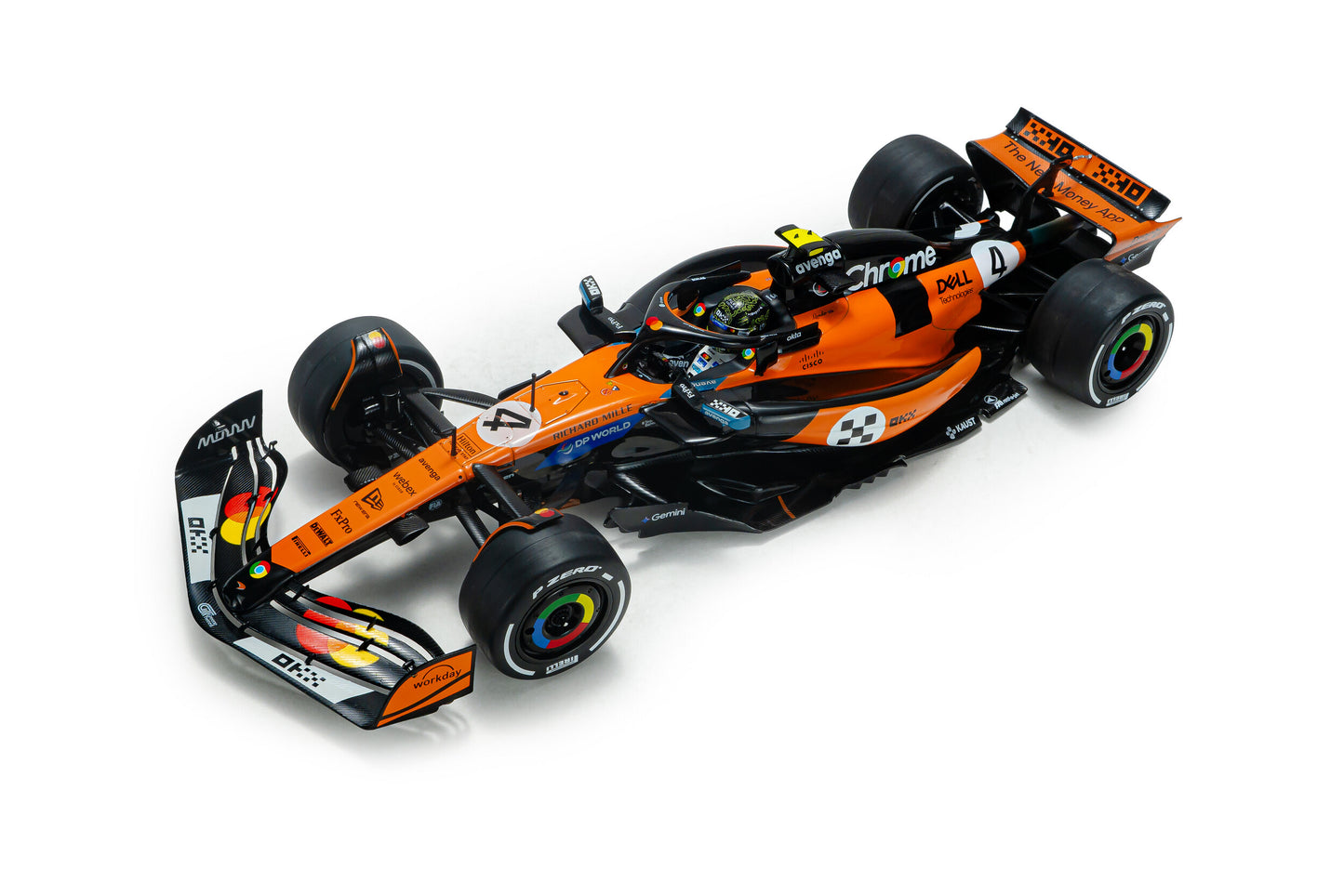Macheta auto McLaren MCL39 – GP MONACO – 2025 – L.NORRIS #4 1:18 Solido